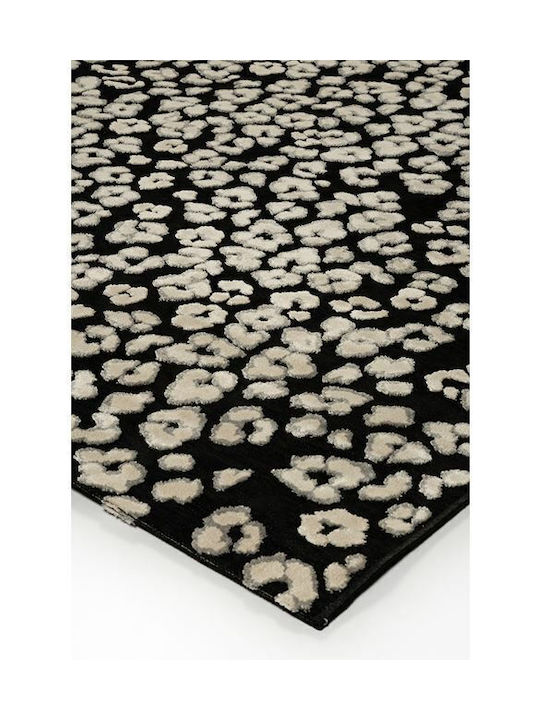 Viokarpet Lotus 224-80 Modern Bedroom Rugs Set Black 224-80 3pcs