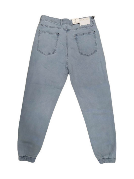 Ανδρικό Παντελόνι Τζιν Cropped Ελαστικό Light Blue