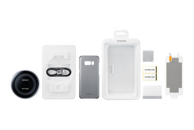 Samsung Wireless Charger (Qi Pad) and Cable micro USB Transparent (Wireless Charging Starter Kit for Galaxy S8)