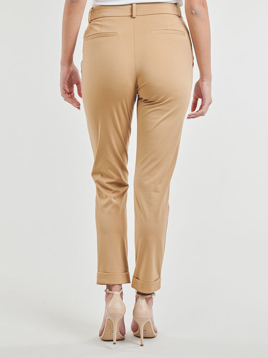 Hugo Boss Women's Fabric Trousers Beige