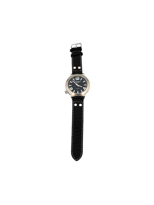 PreCious Watch Battery with Black Leather Strap