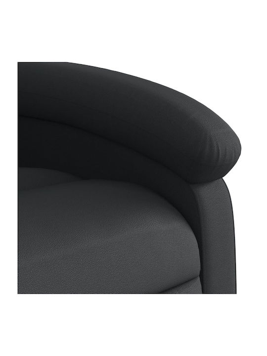 Фотьойл Relax С поставка за крака от Естествена Кожа Dark 71x86.5x99.5см