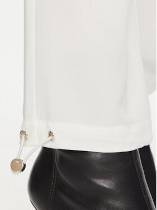 Women's Fabric Trousers Relaxed Fit ecru (ecru)