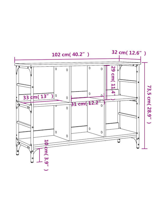 Bufet Stejar afumat 102x32x73.5cm