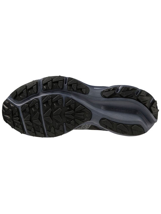 Mizuno Rider Sport Shoes Trail Running Waterproof with Gore-Tex Membrane Black / Ombre Blue / Silverstar