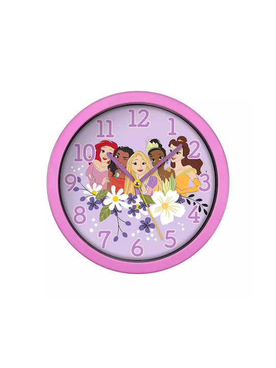 Disney Детски стенен часовник Princess 25εκ.