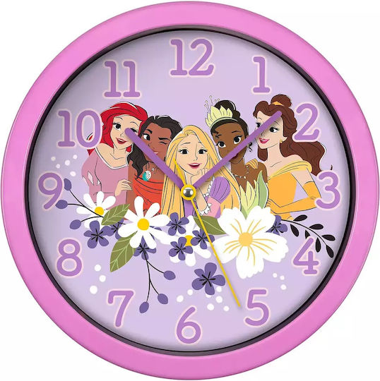 Disney Kids Wall Clock Princess 25cm