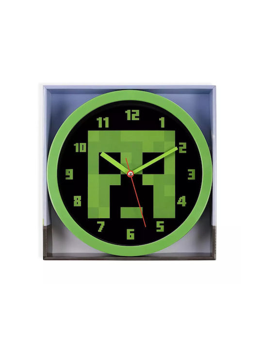 Disney Kinder Wanduhr Minecraft Creeper 25cm