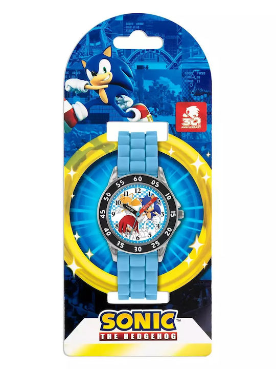 Disney Παιδικό Αναλογικό Ρολόι Sonic Γαλάζιο