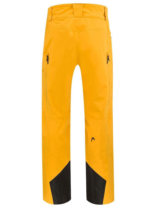 Head 821072 Ανδρικό Παντελόνι Σκι & Snowboard Soft Shell Κίτρινο