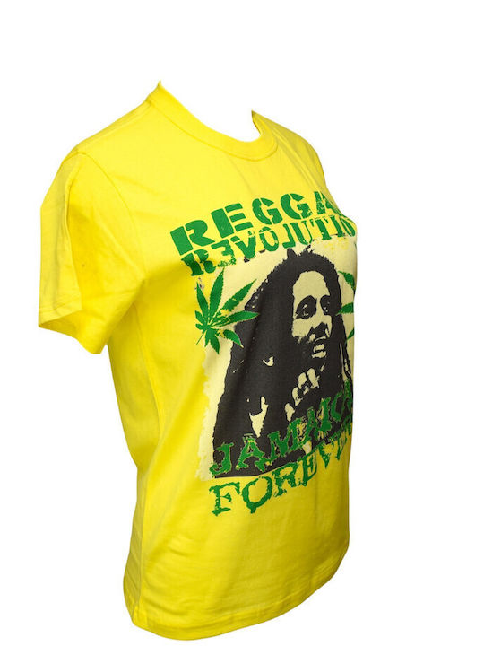 Αθλητικό T-shirt Bob Κίτρινη