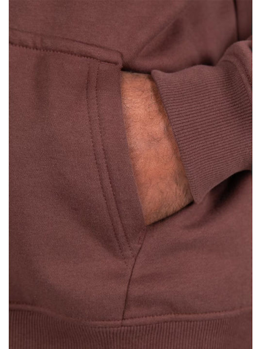 Sweatshirt with Hood brown