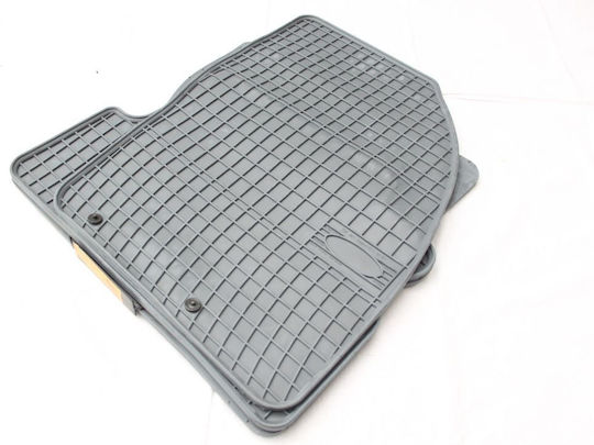 Refref Set of Front and Rear Mats 4pcs Tray Type for Ford C-Max 2003-2010 Gray