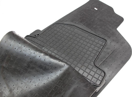 Refref Σετ Μπροστινά και Πίσω Πατάκια 4τμχ Τύπου Σκαφάκι για Chevrolet Spark 2010+ Μαύρα