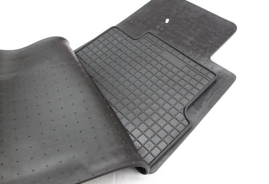 Refref Set of Front and Rear Mats 4pcs Tray Type for Jeep Cherokee 2014+ Black