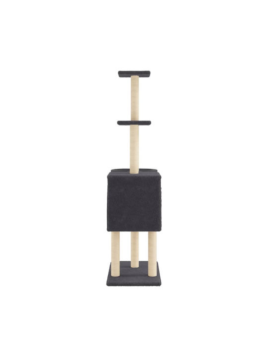 vidaXL Scratching Post Cat Trees Gray 5 levels 72x34.5x145cm