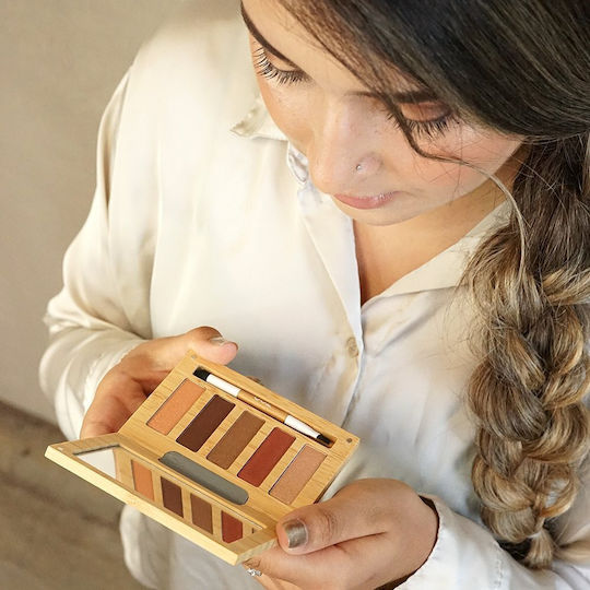 Zao Organic Makeup Zao Paletă cu Farduri de Pleoape Matifiant Formă Solidă Pearly, Matte, Ultra Shiny 6.5gr