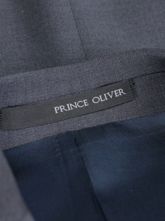 Prince Oliver Modern Fit Herrenanzug Γκρί