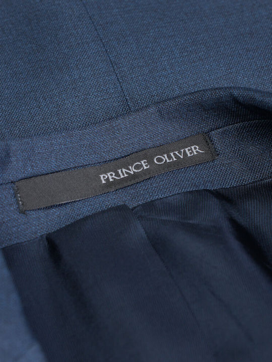 Prince Oliver Modern Fit Ανδρικό Κοστούμι Μπλε