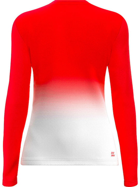 Bidi Badu W1330001-RDWH Women's Tennis Blouse Red