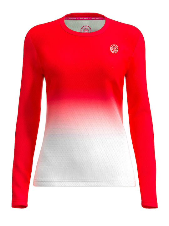 Bidi Badu W1330001-RDWH Women's Tennis Blouse Red