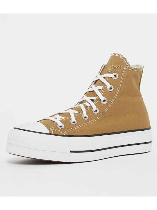 Chuck Taylor All Star Lift Дамски Флатформи Маратонки Tobacco