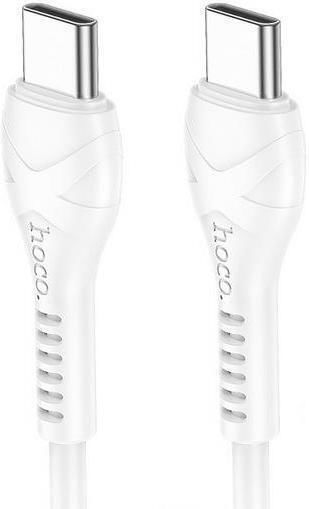 Hoco X37 USB 2.0 Cable USB-C male - USB-C 60W PD Λευκό 1m HC-X37TTWH
