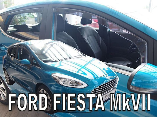 Satz Windabweiser Vordere und Hintere Dark Fime für Ford Fiesta 4Stück