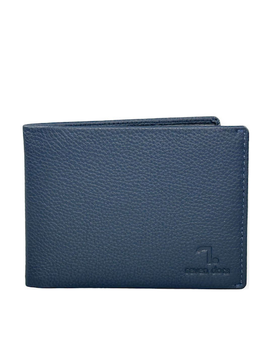 Neptune Δερμάτινο Ανδρικό Πορτοφόλι με RFID Navy/Grey