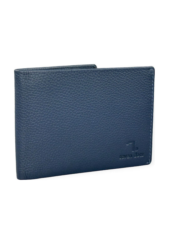 Neptune Δερμάτινο Ανδρικό Πορτοφόλι με RFID Navy/Grey