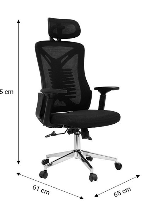 Pakketo Andrew Executive Chair with Recline and Adjustable Arms Black