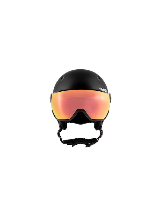 Sinner Titan Visor Παιδικό Κράνος για Σκι & Snowboard σε Μαύρο Χρώμα