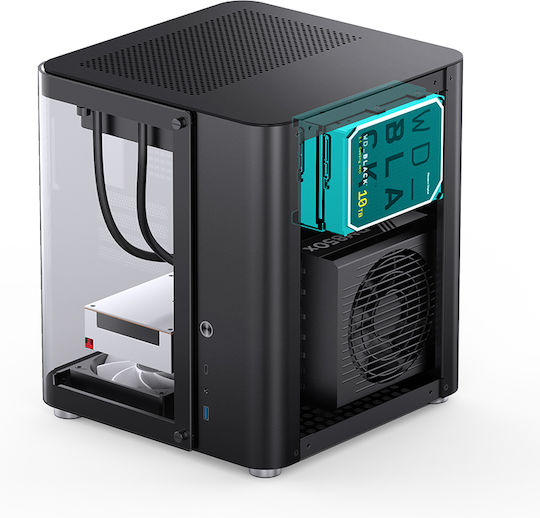 Jonsbo TK-1 2.0 Gaming Mini-Turm Computergehäuse Schwarz