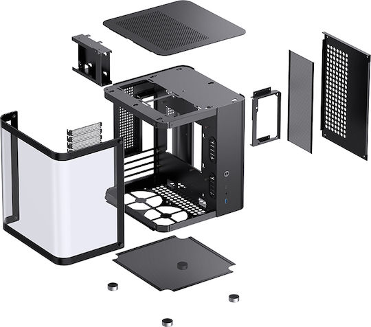 Jonsbo TK-1 2.0 Gaming Mini-Turm Computergehäuse Schwarz
