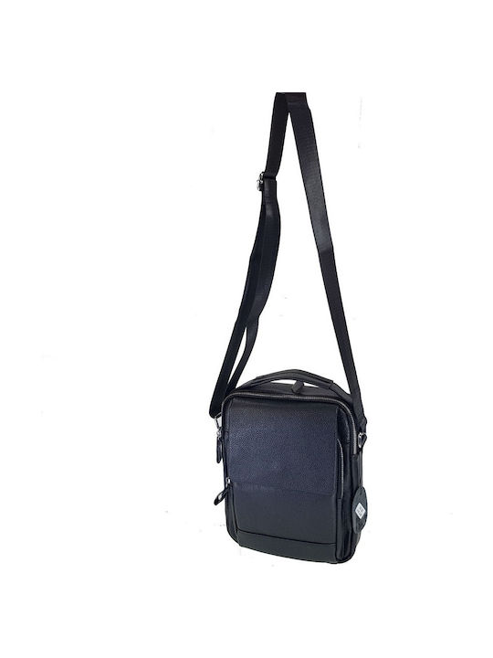 Piele Geantă pentru bărbați De umăr / tip crossbody Neagră