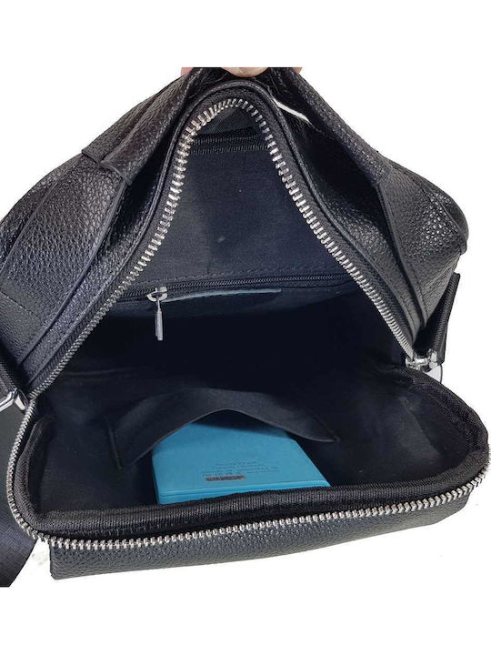 Piele Geantă pentru bărbați De umăr / tip crossbody Neagră