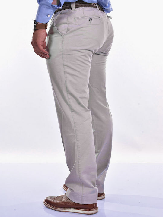 Luigi Morini Men's Trousers Beige.