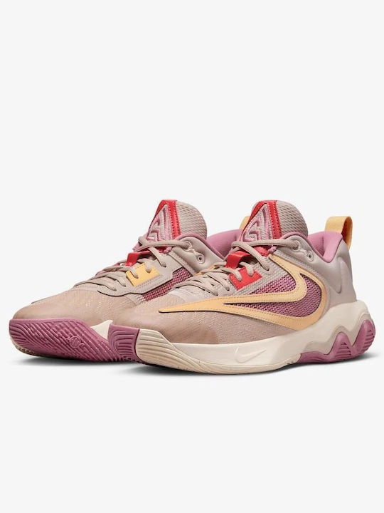 Giannis Immortality 3 Low Basketball Shoes Fossil Stone / Desert Berry / Guava Ice / Celestial Gold