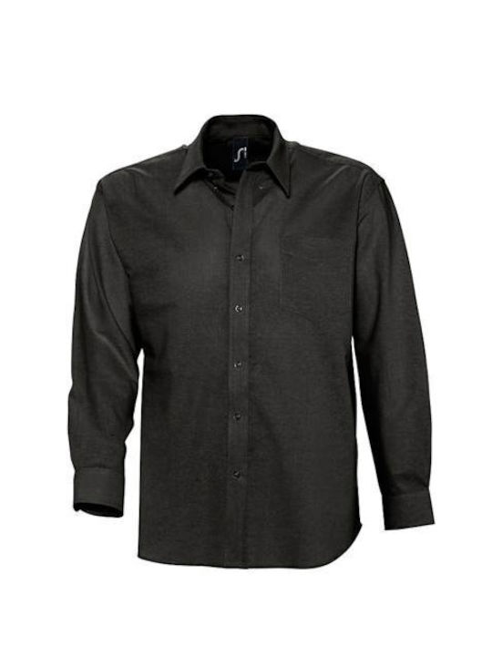 Sol's Men's Shirt Long Sleeve Cotton Polka Dot