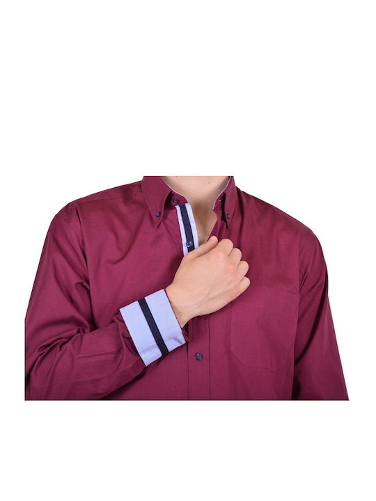 Long-sleeved Shirt Bordeaux.