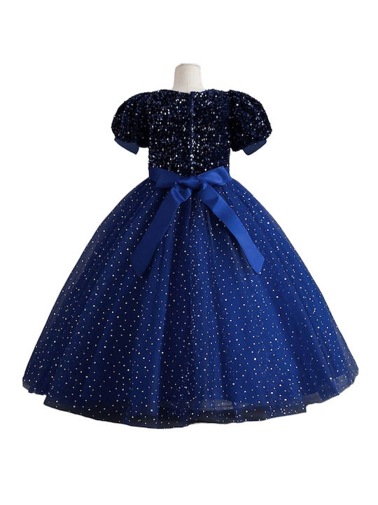 TakTakBaby Kids Dress with Sequins Blue