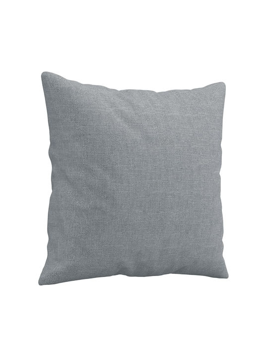Canapea Cu Trei Locuri Gri Deschis Cu Perne Decorative 198x77x80cm