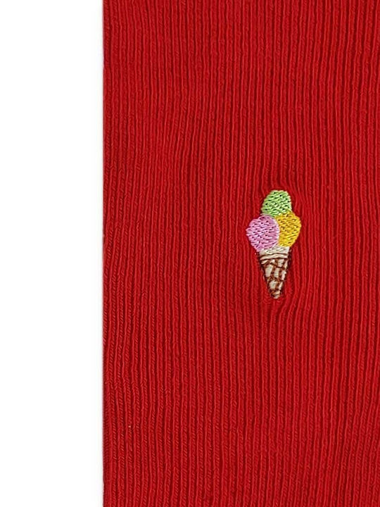 Axidwear Ice Cream Κάλτσες Κόκκινες Axidwear Ice Cream Κάλτσες Κόκκινες