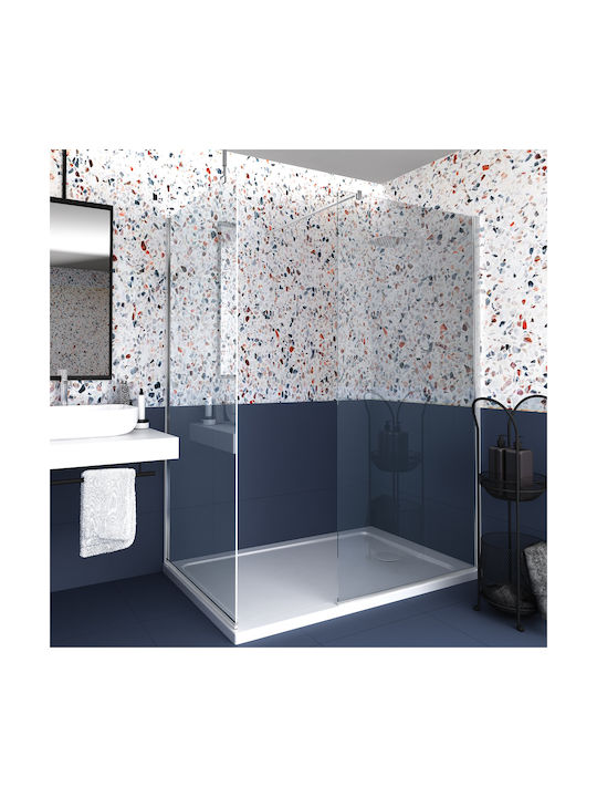 Orabella Serena Shower Screen for Shower with Sliding Door 60x200cm Clean Glass