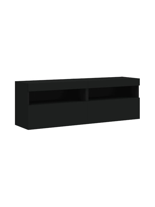 TV Stand Black L60xW30xH40cm