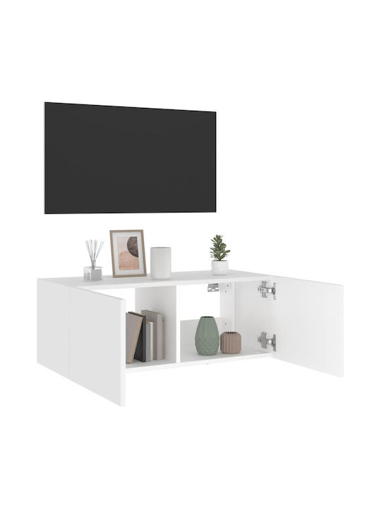 TV-Ständer Weiß M80xP35xH31cm