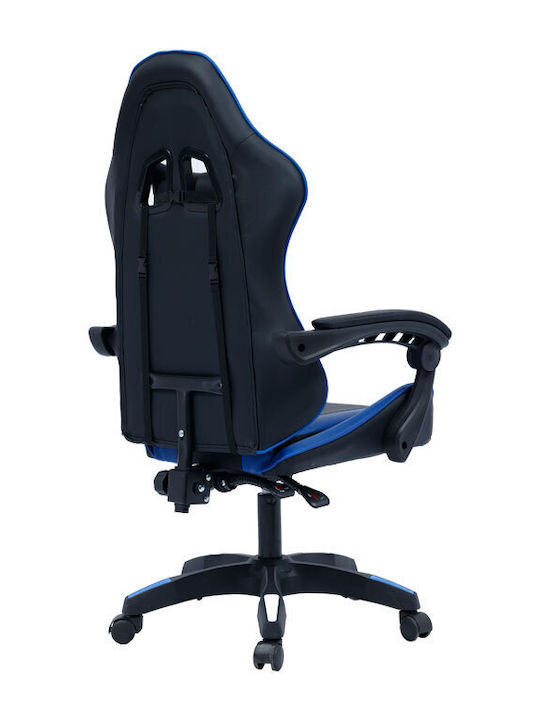 Pakketo William Artificial Leather Gaming Chair Black-Blue