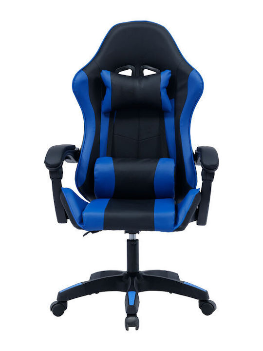 Pakketo William Artificial Leather Gaming Chair Black-Blue