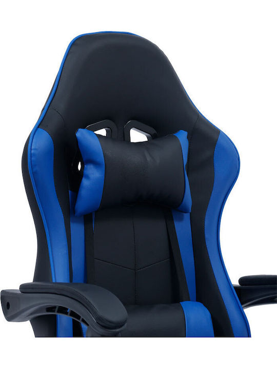 Pakketo William Artificial Leather Gaming Chair Black-Blue