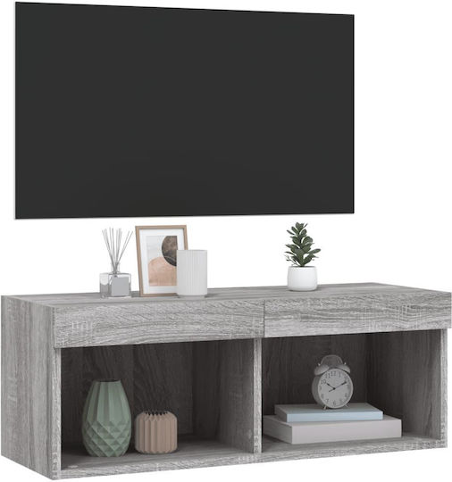 TV Stand Gray Sonoma M80xD30xH30cm